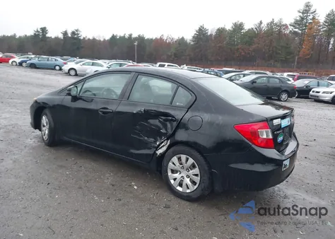 2012 Honda Civic Lx from USA, damaged, VIN 2HGFB2F57CH609946